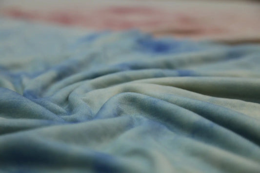 50% Tencel 40% Acrylic 10% Wool Blend - 140gsm  Shibori Dye Joomme Fabric