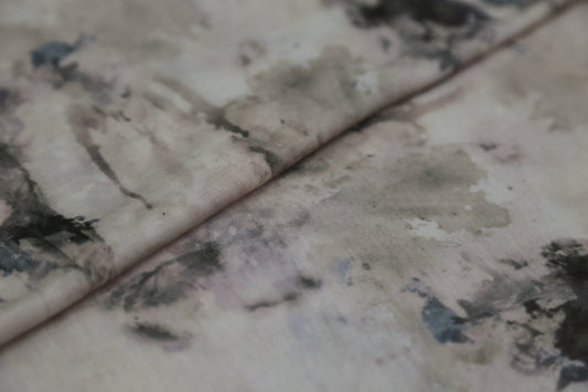 50% Tencel 40% Acrylic 10% Wool Blend - 140gsm  Shibori Dye Joomme Fabric