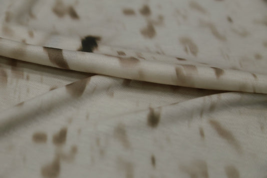 Tencel Cashmere Blend Knit Fabric - Ombre Beige & Brown Joomme Fabric