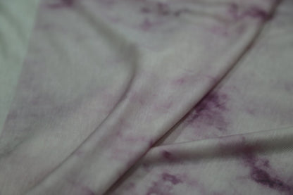 Cashmere blended knitted fabric 140gsm-Cloud purple and white gradient tie-dye Joomme Fabric
