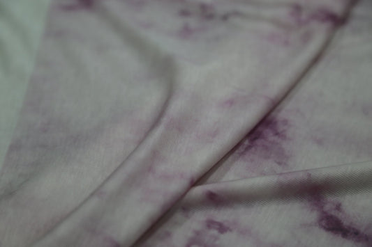 Cashmere blended knitted fabric 140gsm-Cloud purple and white gradient tie-dye Joomme Fabric