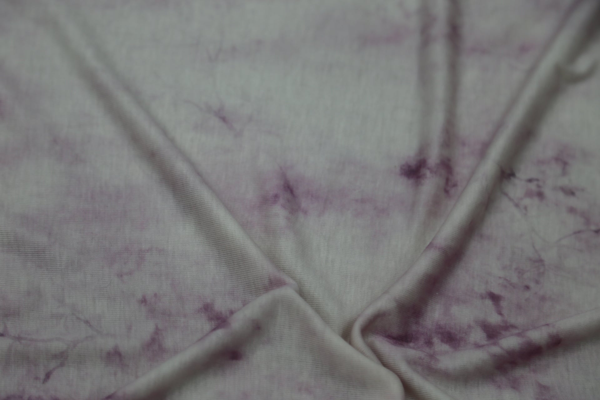 Cashmere blended knitted fabric 140gsm-Cloud purple and white gradient tie-dye Joomme Fabric